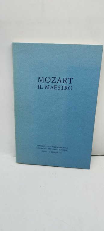 mozart il maestro copia numerata