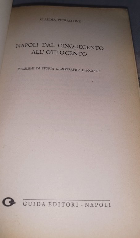 napoli dal 500 all'800 problemi di storia demografica e sociale | Immagine Gallery 6