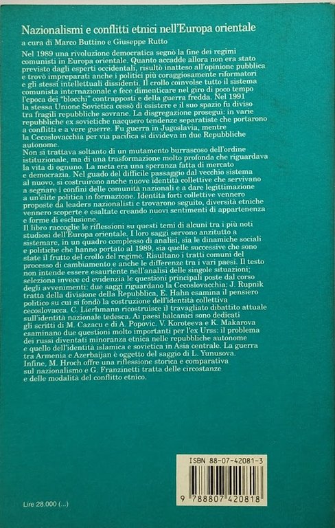 nazionalismi e conflitti etnici nell'europa orientale