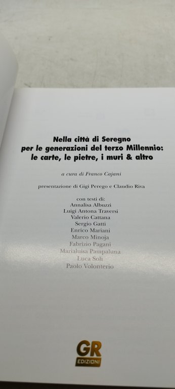 nella città di seregno per la generazione del terzo millennio …