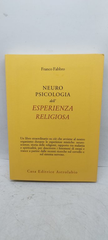 neuro psicologia dell'esperienza religiosa franco fabbro