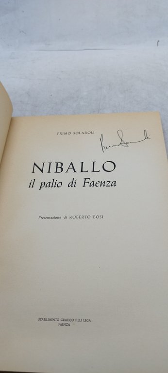 niballo il palio di faenza