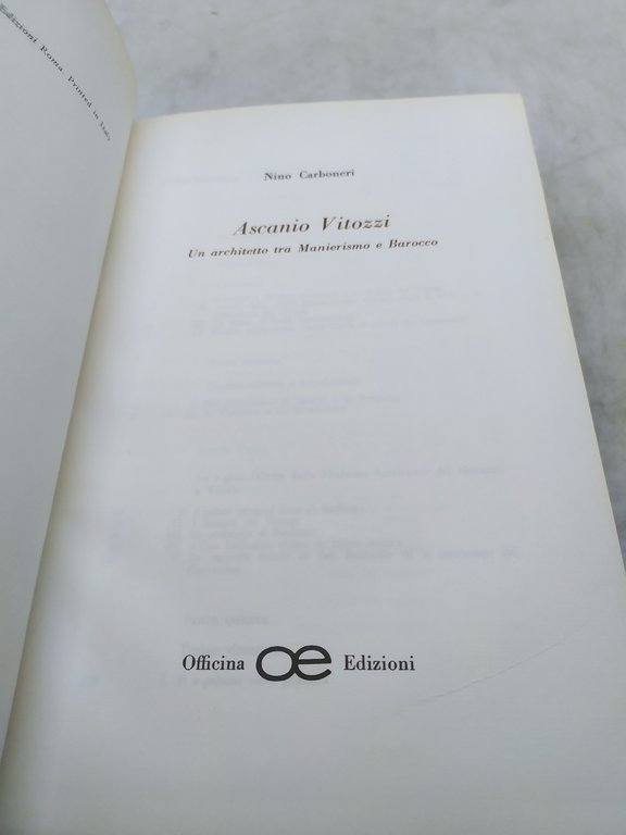 nino carboneri ascanio vitozzi un architetto tra manierismo e barocco