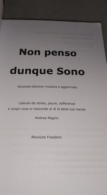 non penso dunque sono andrea magrin