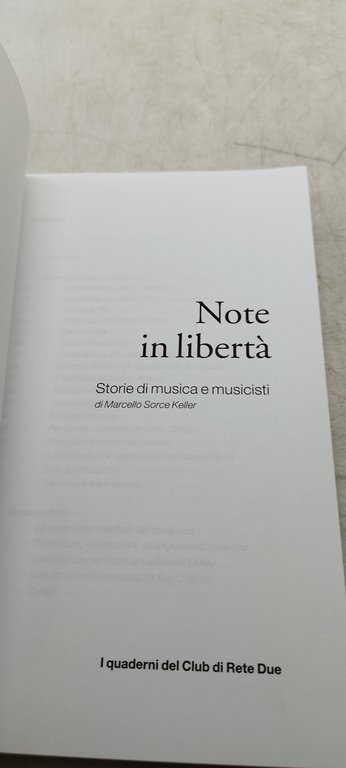 note in libertà storie di musiche e musicisti