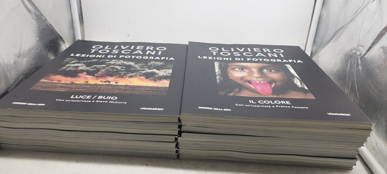 oliviero toscani lezioni di fotografia lotto 15 volumi corriere gazzetta
