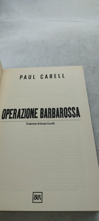 operazione barbarossa 21 giugno 1941-18 novembre 1942