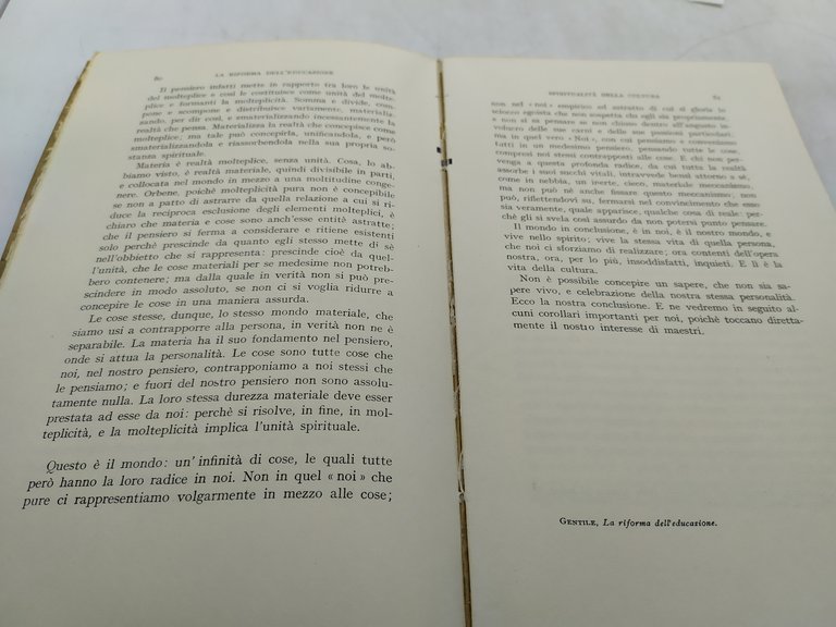 opere complete di giovanni gentile la riforma dell'educazione discorsi ai …