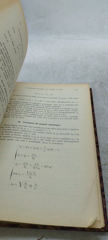 ottica industriale progetto analitico trigonometica dimostrazioni hoepli