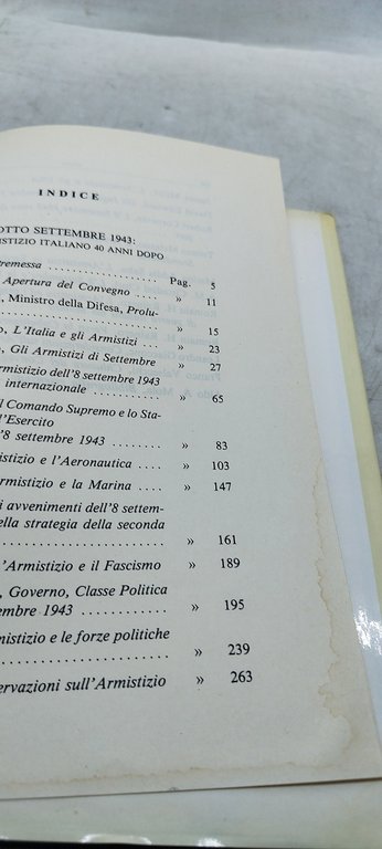 otto settembre 1943 l'armistizio italiano 40 anni dopo