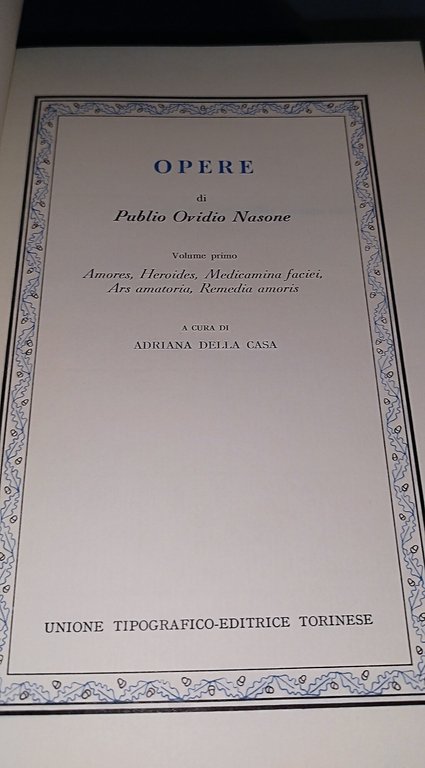 ovidio opere classici utet 2 volumi | Immagine Gallery 7