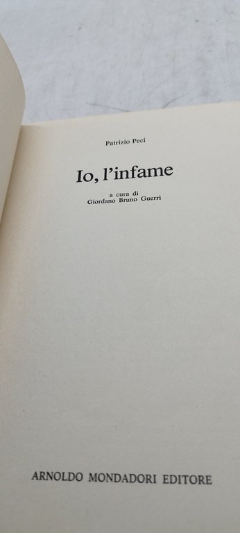 paatrizio peci io l'infame giordano bruno guerri