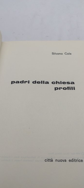 padri della chiesa profili silvano cola