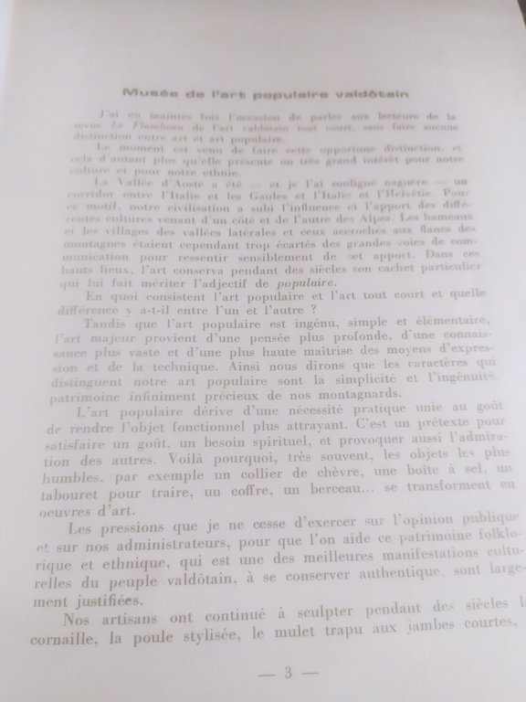 panorama des arts valdotains