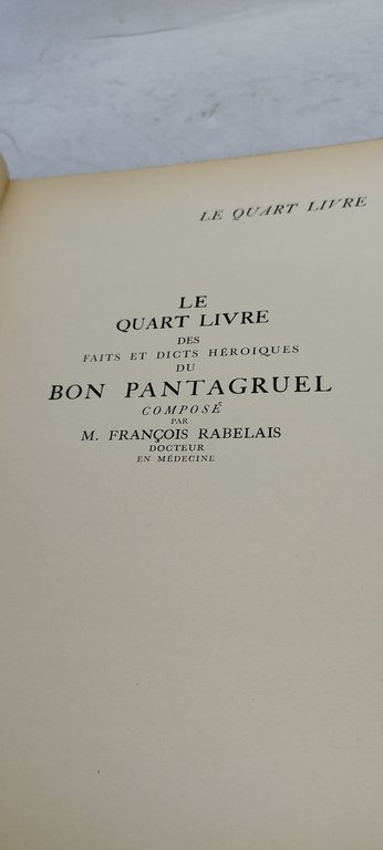 pantagruel par francois rabelais illstrations de dubout gibert le quart …
