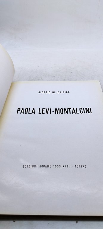 paola levi montalcini giorgio de chirico