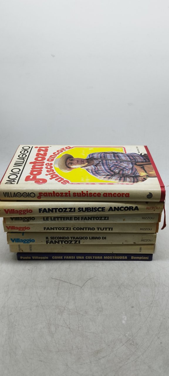 paolo villaggio 7 volumi rizzoli bompiani euruclub