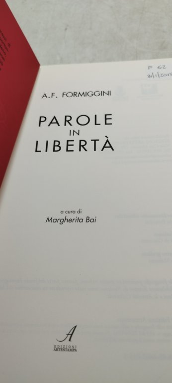 parole in libertà margherita bai artestampa