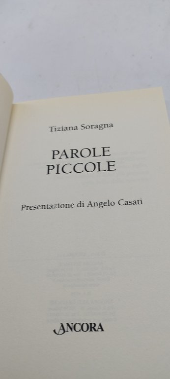 parole piccole tiziana soragna