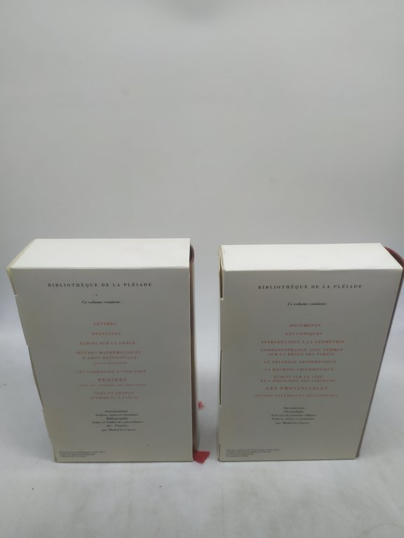 pascal oevres complètes 2 volumi bibliotheque de la pleiade