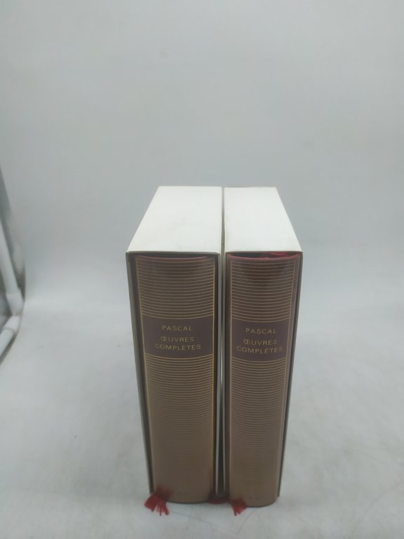 pascal oevres complètes 2 volumi bibliotheque de la pleiade