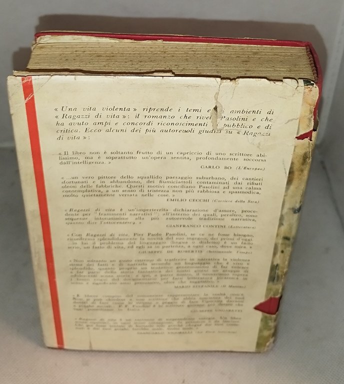 pasolini una vita violenta prima edizione garzanti 1959 | Immagine Gallery 2