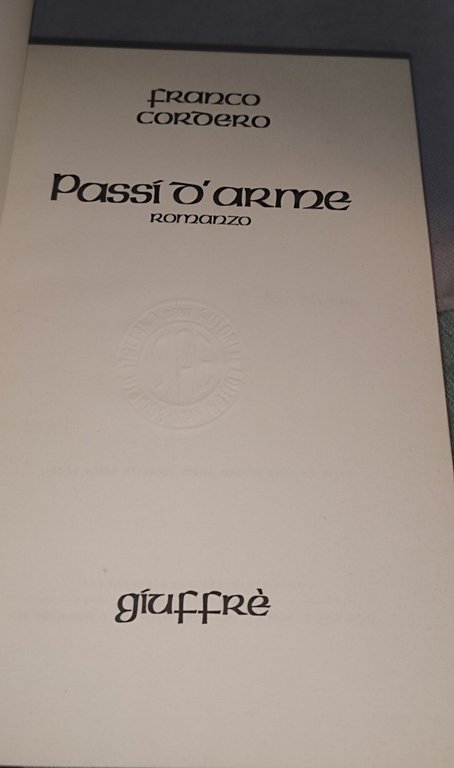 passi d'arme franco cordero | Immagine Gallery 6