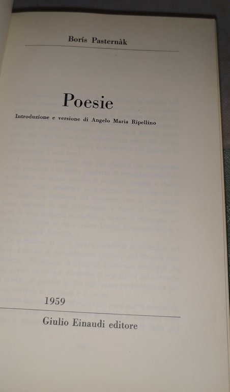 pasternàk poesie einaudi | Immagine Gallery 9