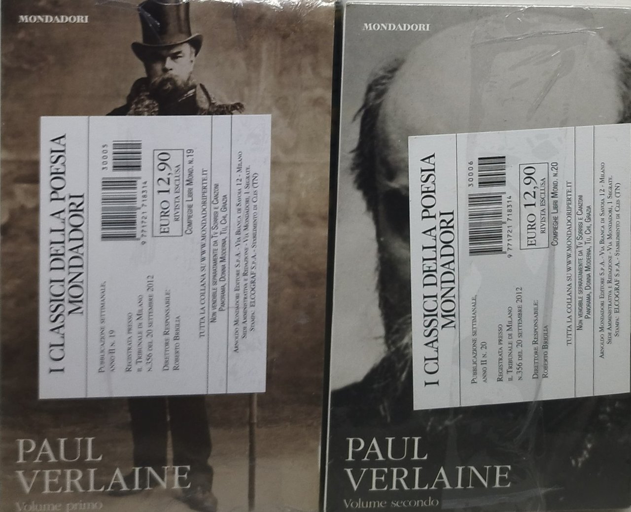 paul verlaine i classici della poesia 2 volumi nuovi mondadori