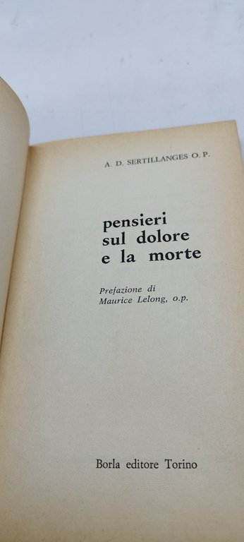 pensieri sul dolore e la morte