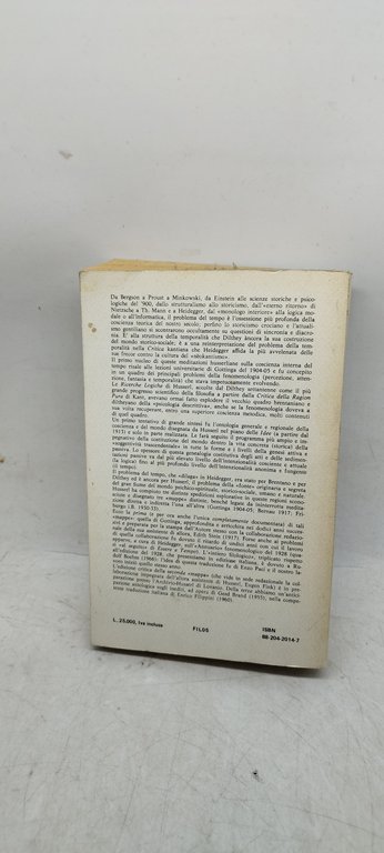 per la fenomenologia della coscenza interna del tempo