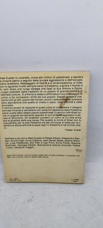 per un palestinese dediche a più voci a wael zuaiter