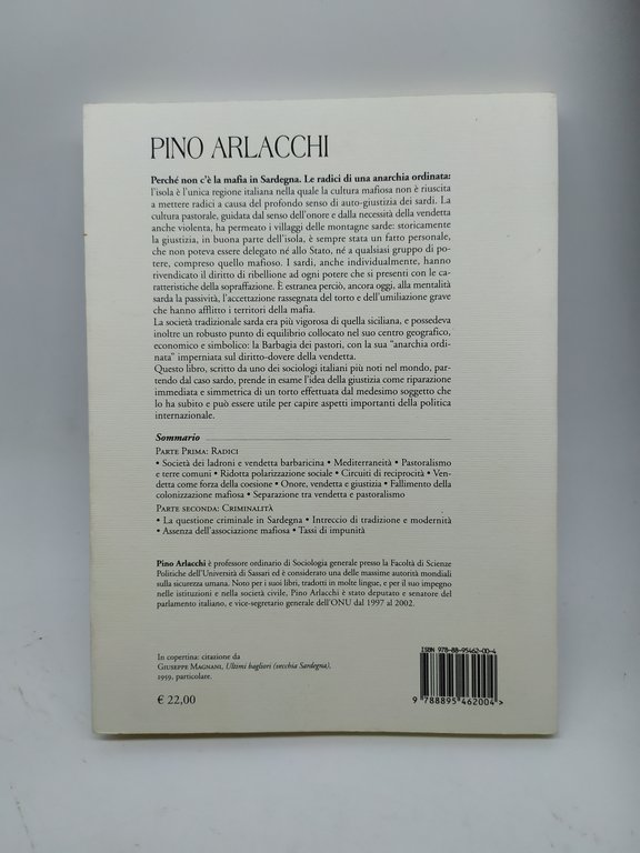 perchè non c'e' la mafia in sardegna pino arlacchi am&amp;d …