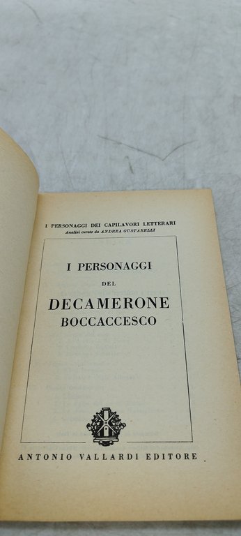 personaggi del decamerone boccaccesco vallardi