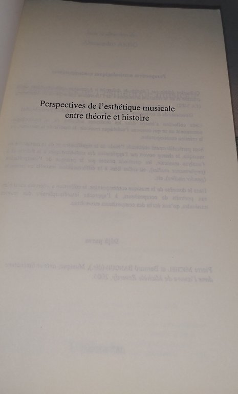 Perspectives de l'esthétiquemusicale | Immagine Gallery 6
