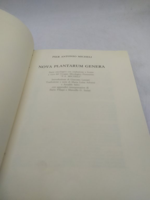 pier antonio micheli nova plantarum genera parte micologica con traduzione