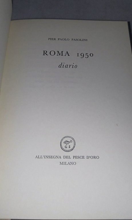 pier paolo pasolini roma 1950 diario | Immagine Gallery 7