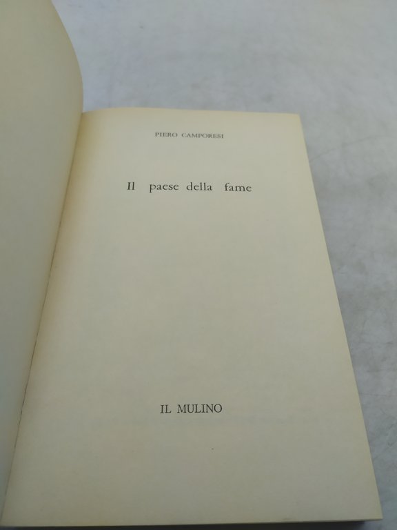 piero camporesi il paese della fame il mulino