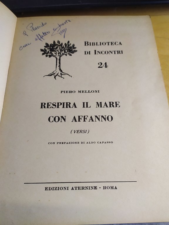 piero melloni respira il mare con affanno versi con prefazione …