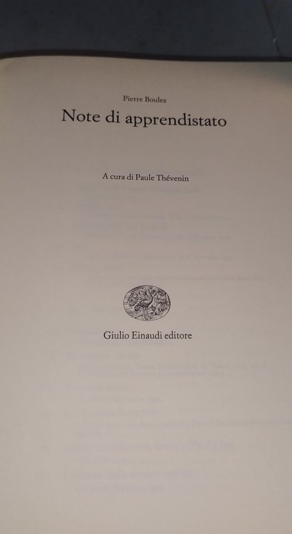 pierre boulez note di apprendistato | Immagine Gallery 8