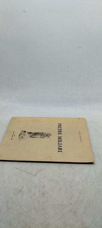 pietre miliari renzo bonetto