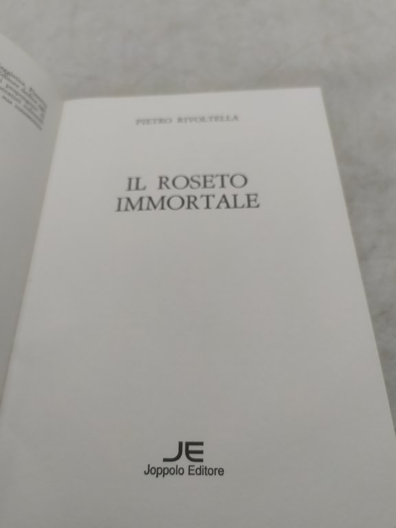 pietro rivoltella il roseto immortale racconti