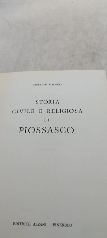 piossasco storia civile e religiosa di pioissasco