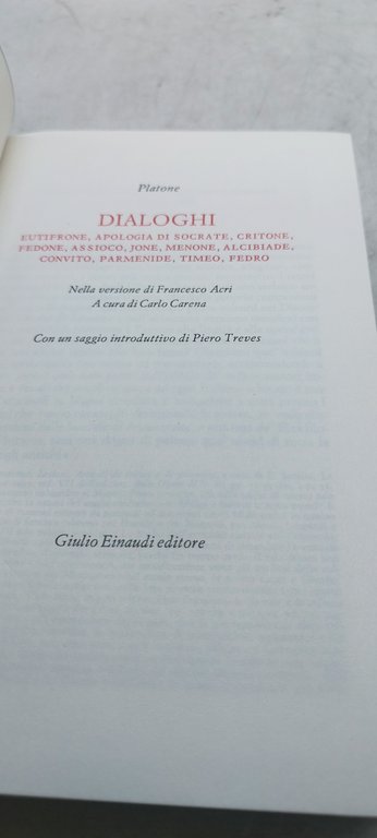 platone dialoghi einaudi i millenni