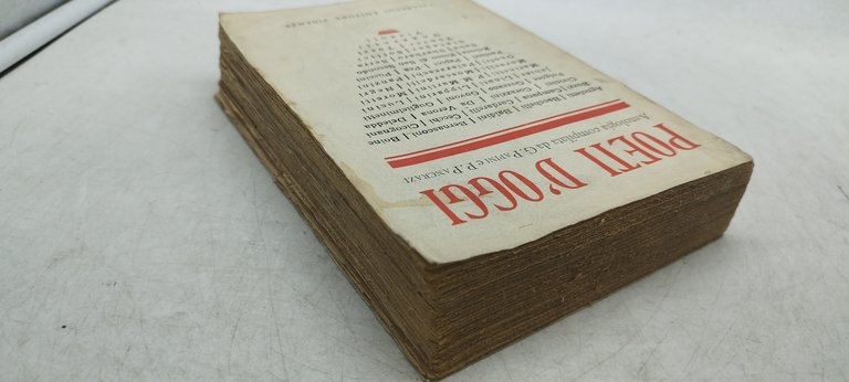 poeti d'oggi antologia compilata da g papini e p pancfrazi
