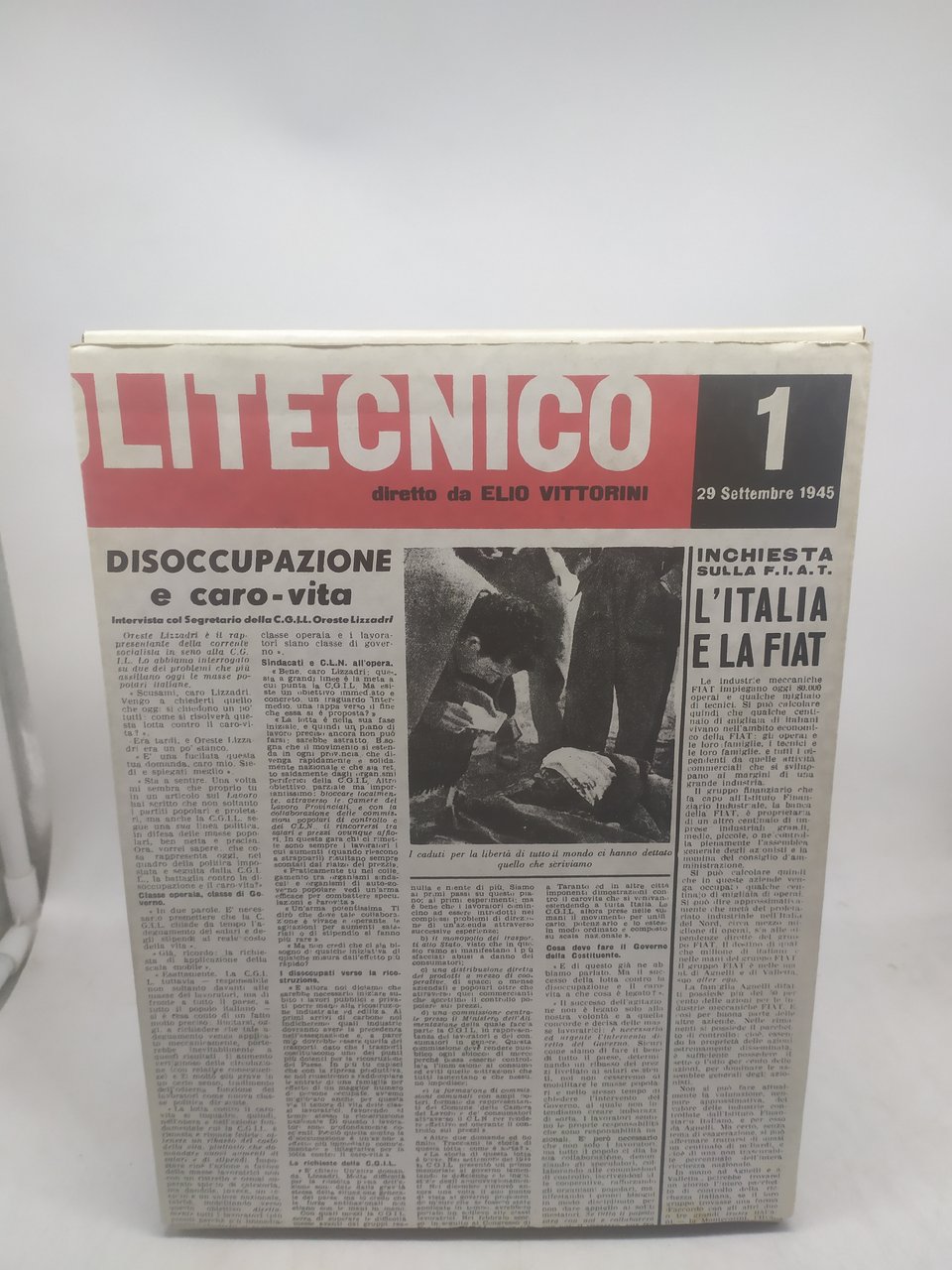 politecnico 1 diretto da elio vittororini einaudi raccolta di riviste …