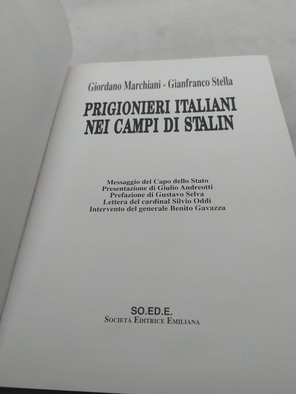 prigionieri italiani nei campi di stalin presentazione di giulio andreotti