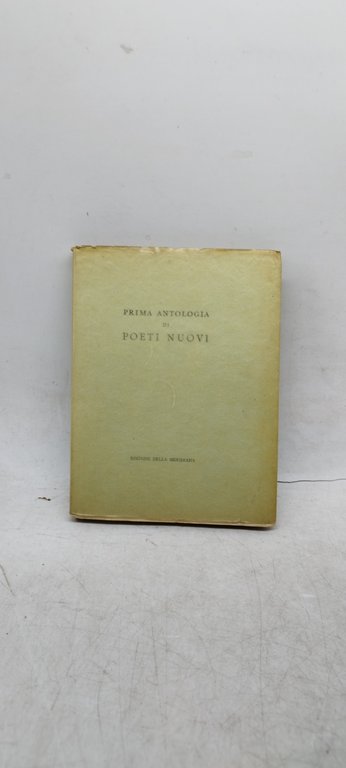 prima antologia di poeti nuovi