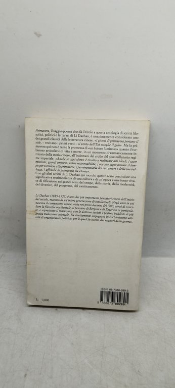 primavera e altri scritti li dazhao