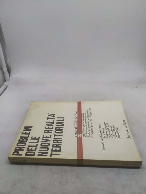 problemi delle nuove realtà territoriali marsilio editore